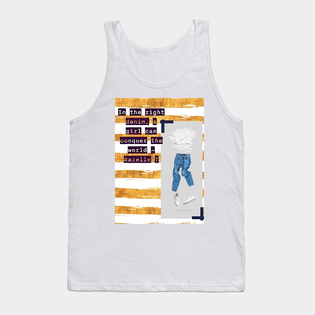 Conquer the World Tank Top by The E Hive Design